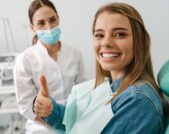 woman at dentist